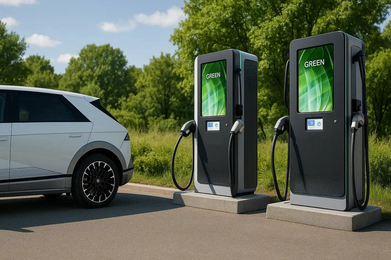 Big-Screen EV Charging: Smart, Fast & Interactive